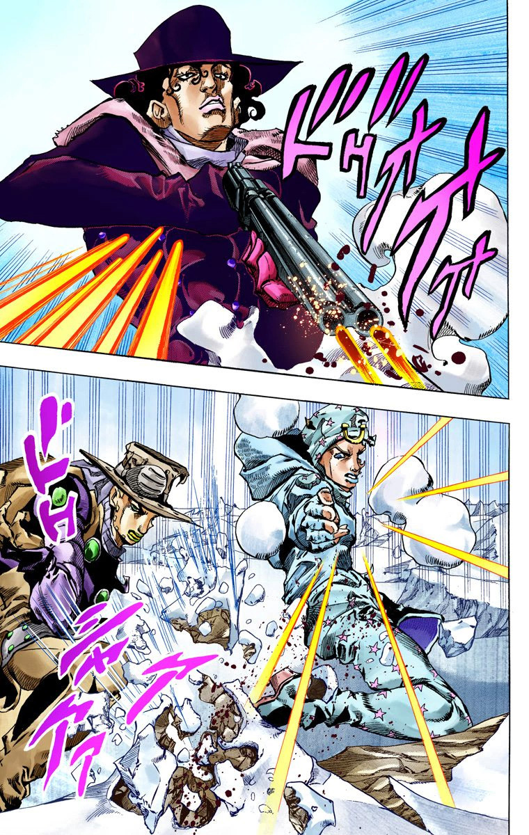 Read JoJo_s Bizarre Adventure Part 7 Steel Ball Run Official Colored FR Manga Online