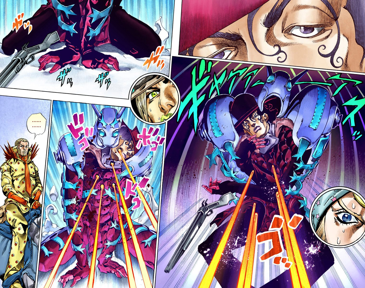 Read JoJo_s Bizarre Adventure Part 7 Steel Ball Run Official Colored FR Manga Online