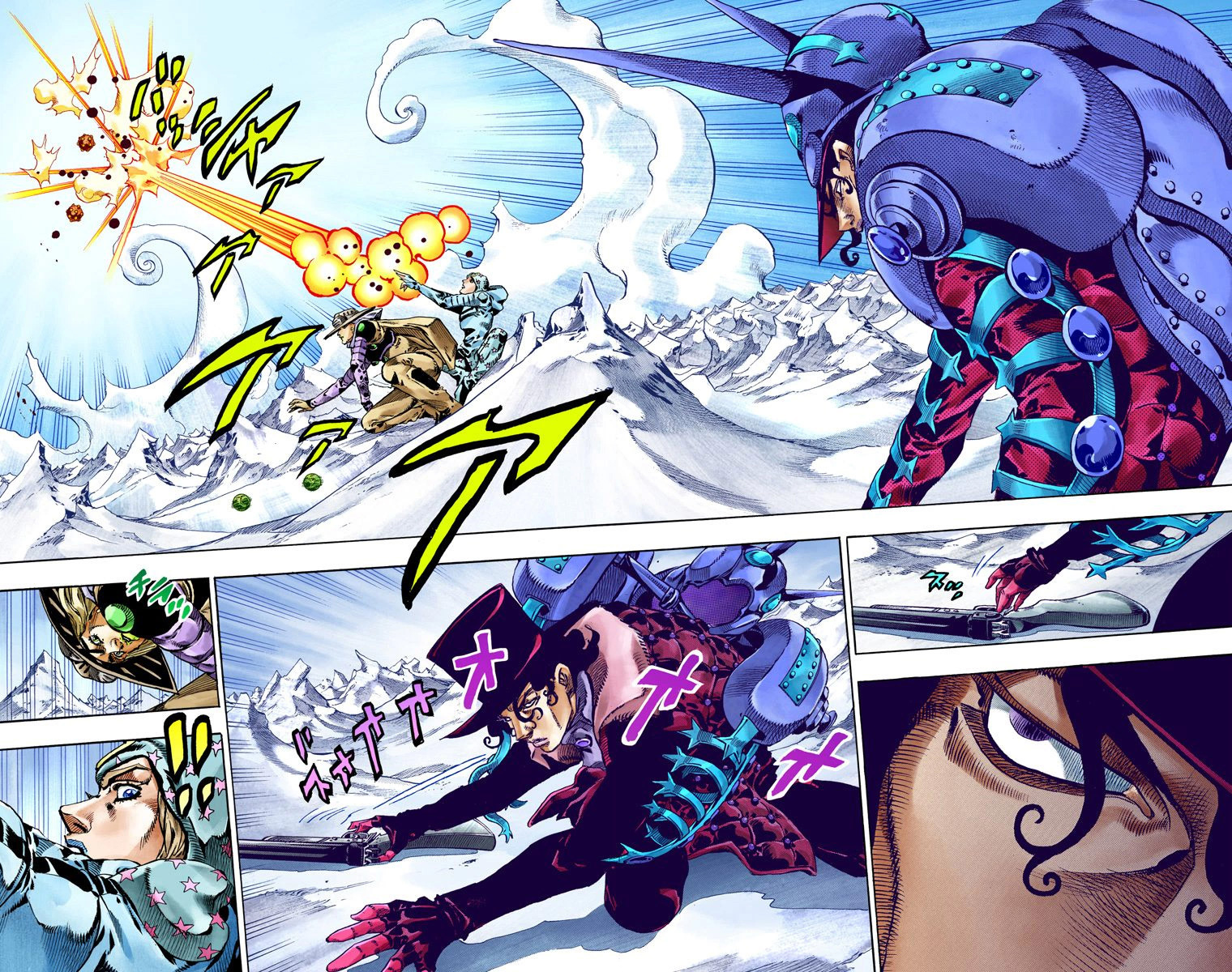Read JoJo_s Bizarre Adventure Part 7 Steel Ball Run Official Colored FR Manga Online
