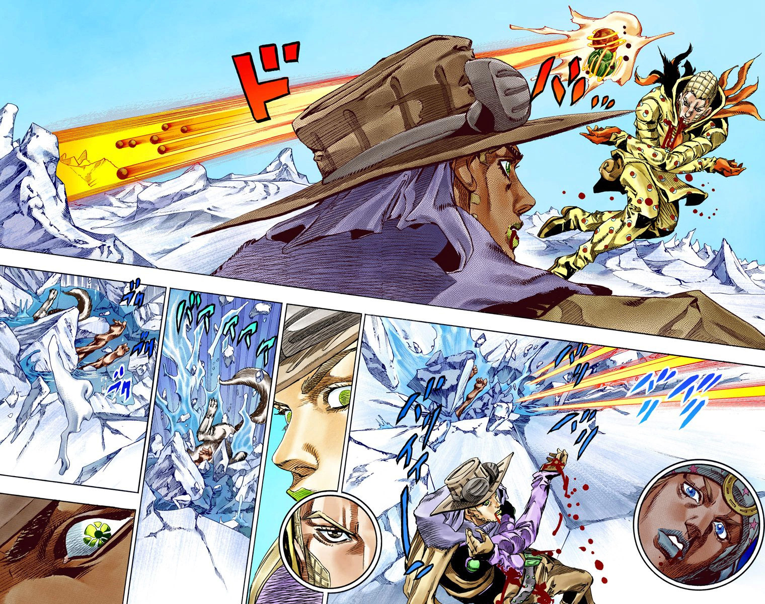 Read JoJo_s Bizarre Adventure Part 7 Steel Ball Run Official Colored FR Manga Online