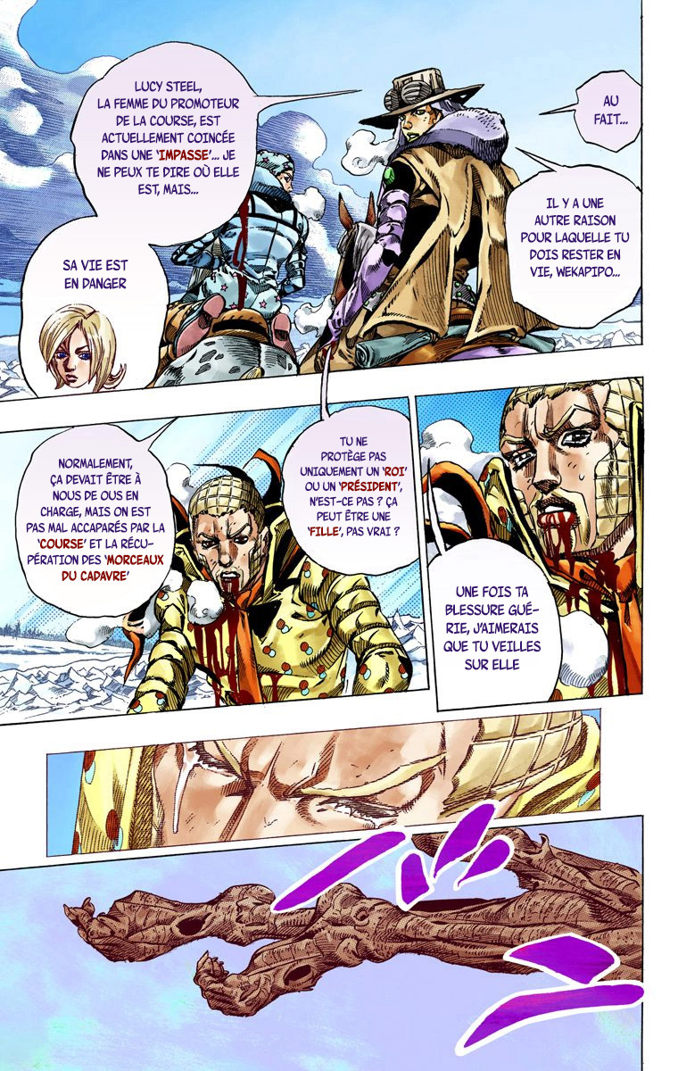 Read JoJo_s Bizarre Adventure Part 7 Steel Ball Run Official Colored FR Manga Online