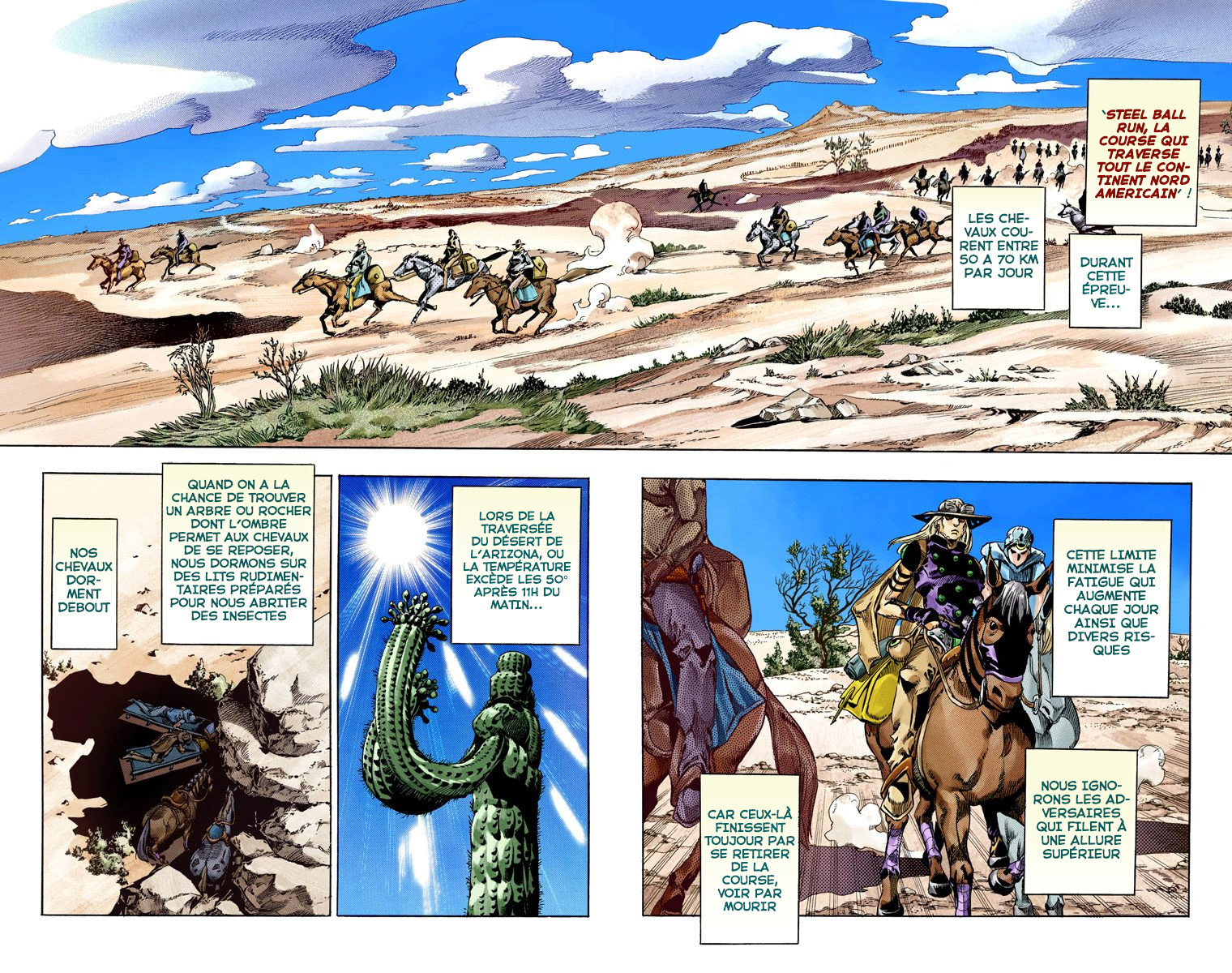 Read JoJo_s Bizarre Adventure Part 7 Steel Ball Run Official Colored FR Manga Online