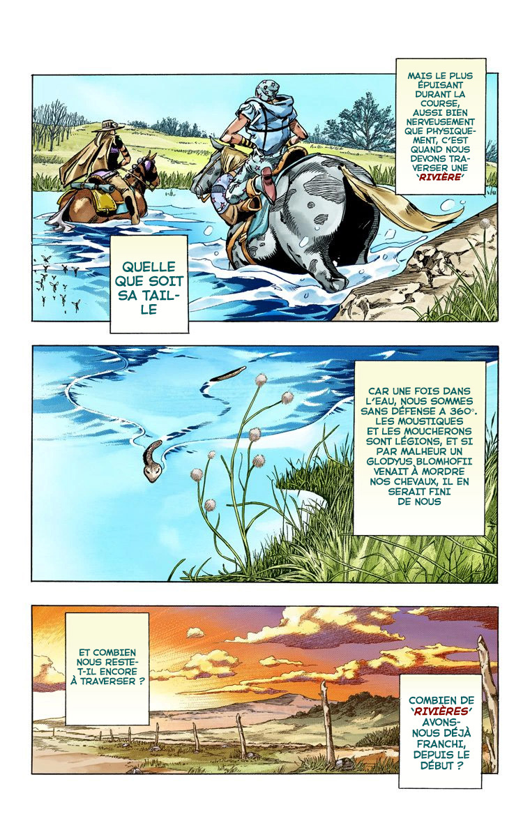 Read JoJo_s Bizarre Adventure Part 7 Steel Ball Run Official Colored FR Manga Online