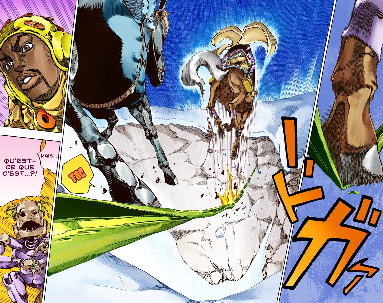 Read JoJo_s Bizarre Adventure Part 7 Steel Ball Run Official Colored FR Manga Online