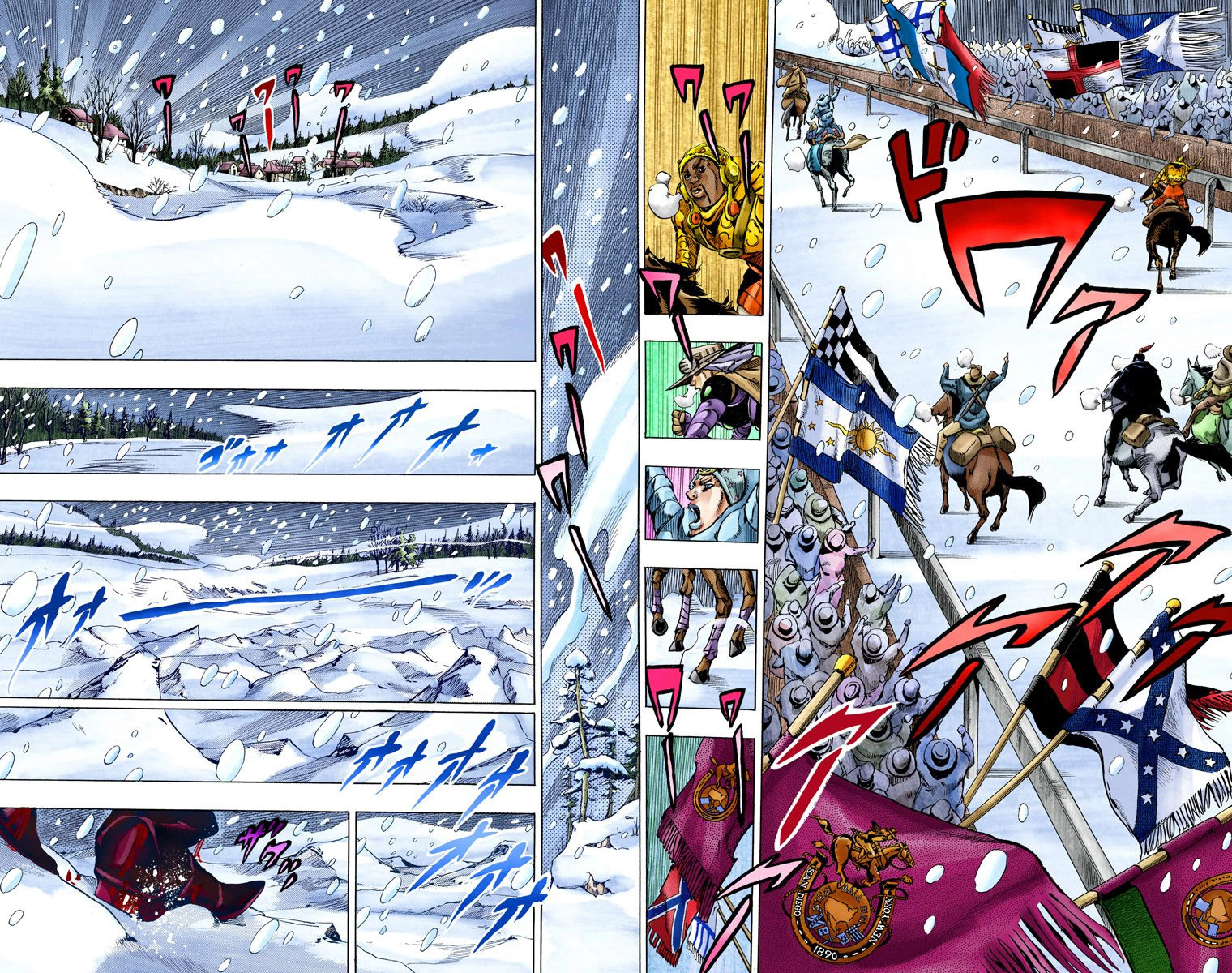 Read JoJo_s Bizarre Adventure Part 7 Steel Ball Run Official Colored FR Manga Online
