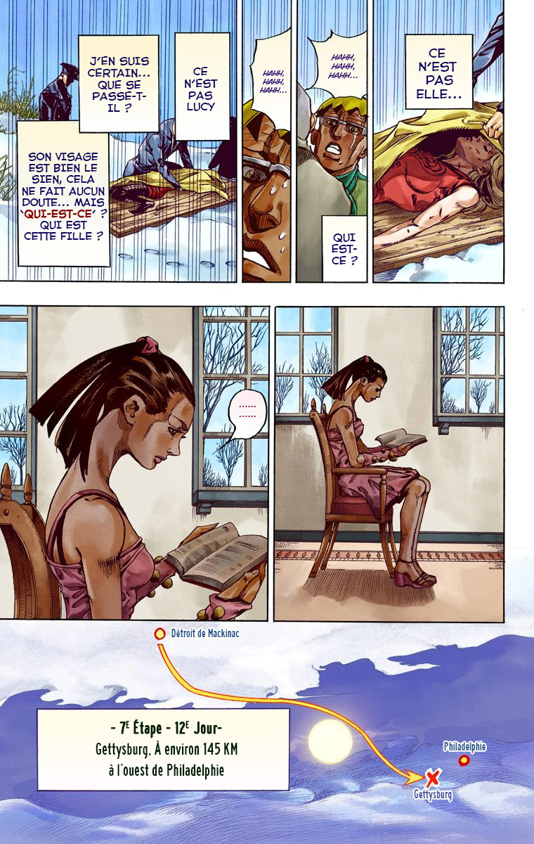Read JoJo_s Bizarre Adventure Part 7 Steel Ball Run Official Colored FR Manga Online
