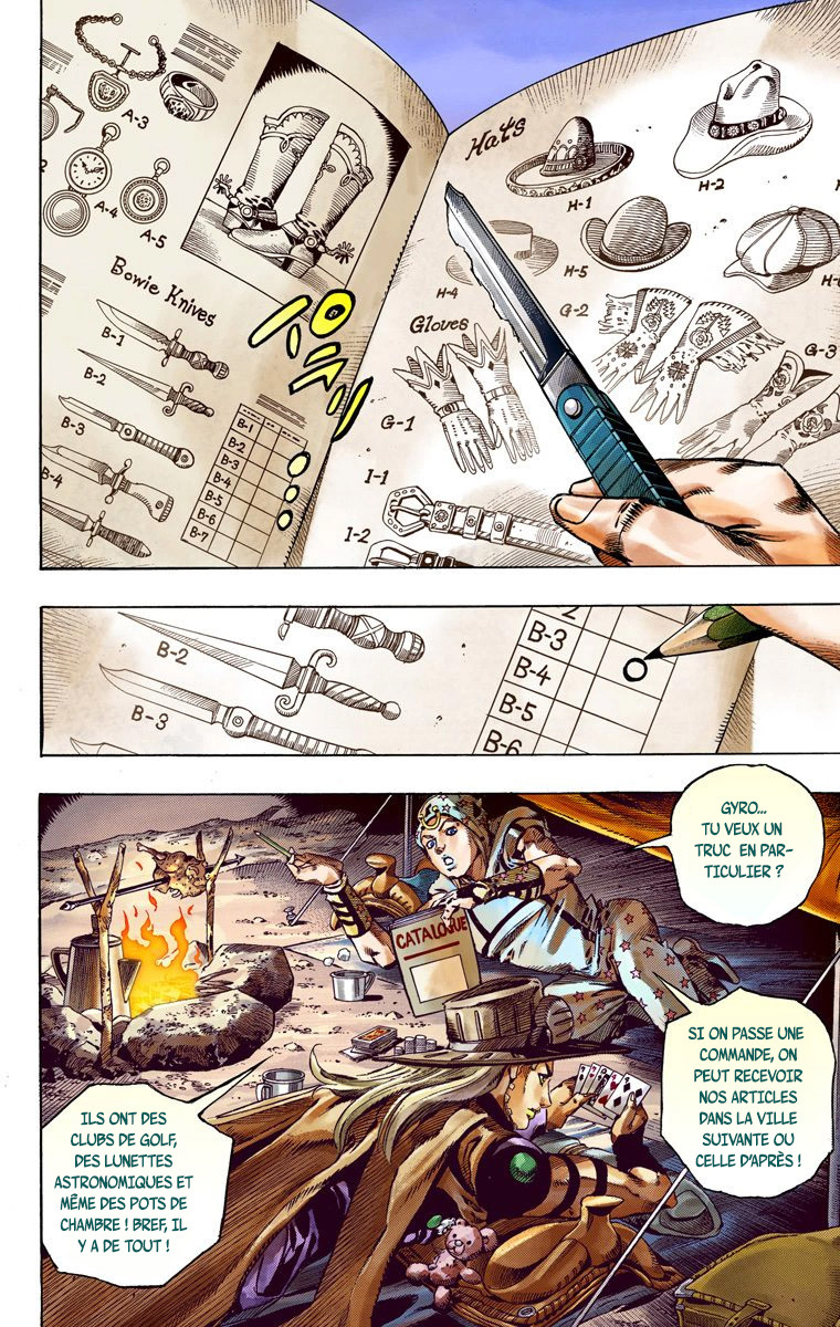 Read JoJo_s Bizarre Adventure Part 7 Steel Ball Run Official Colored FR Manga Online