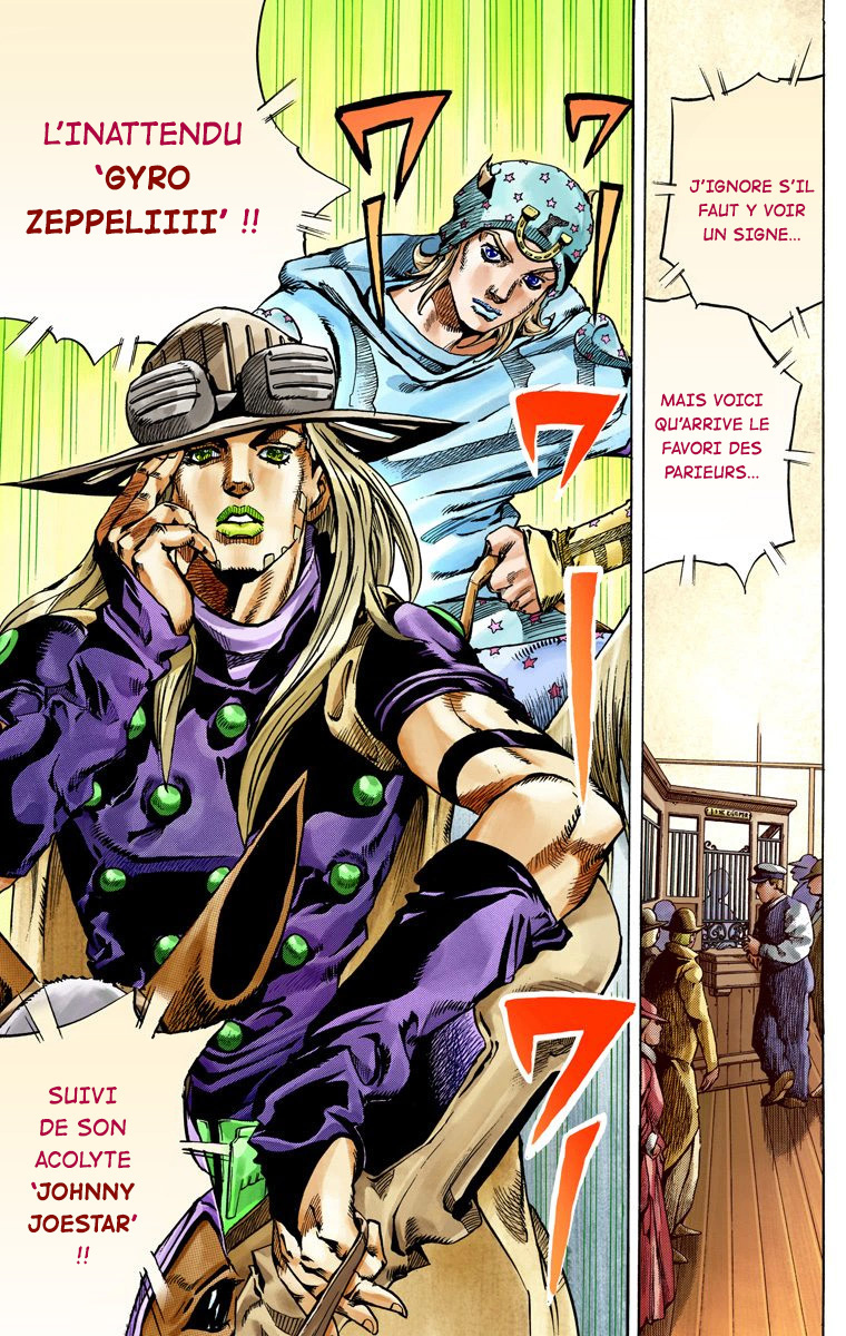 Read JoJo_s Bizarre Adventure Part 7 Steel Ball Run Official Colored FR Manga Online