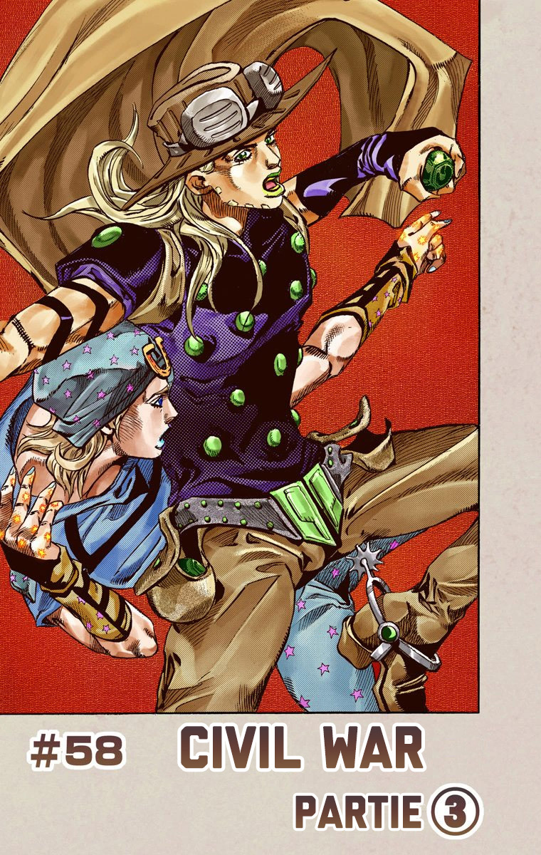 Read JoJo_s Bizarre Adventure Part 7 Steel Ball Run Official Colored FR Manga Online