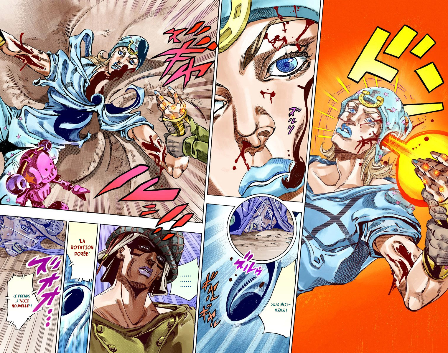 Read JoJo_s Bizarre Adventure Part 7 Steel Ball Run Official Colored FR Manga Online