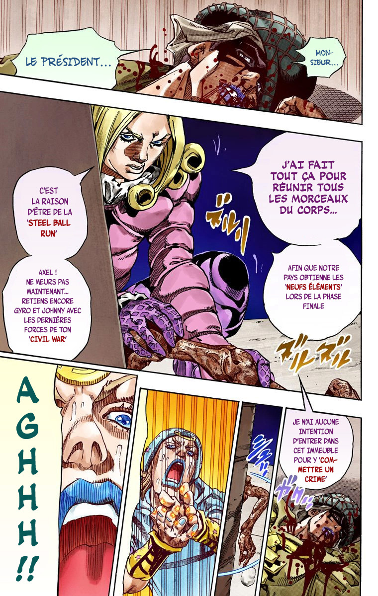 Read JoJo_s Bizarre Adventure Part 7 Steel Ball Run Official Colored FR Manga Online