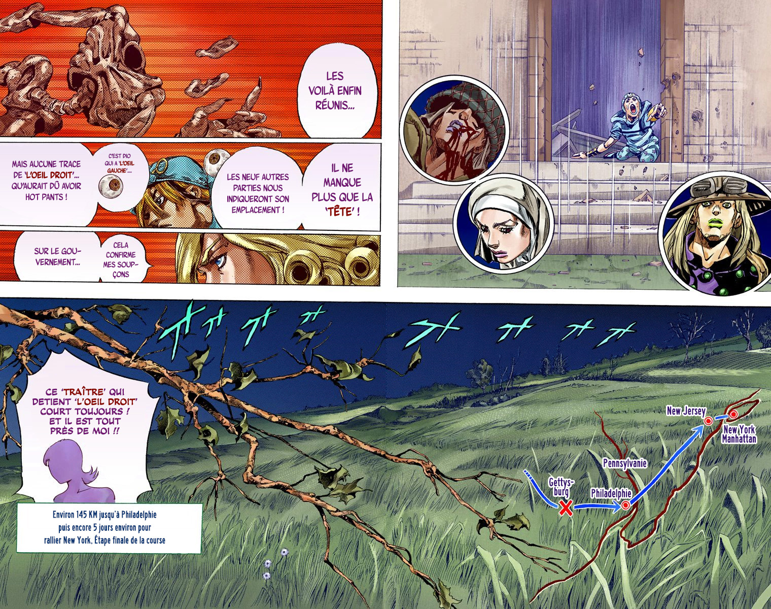 Read JoJo_s Bizarre Adventure Part 7 Steel Ball Run Official Colored FR Manga Online