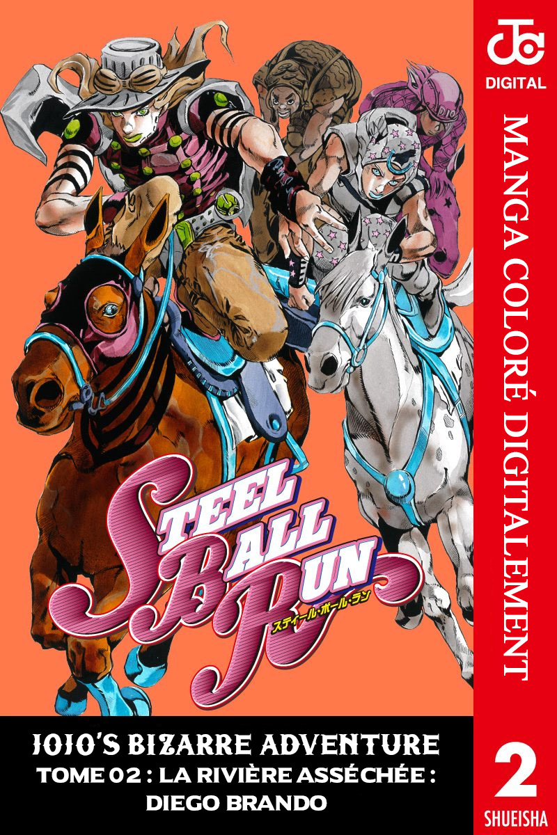 Read JoJo_s Bizarre Adventure Part 7 Steel Ball Run Official Colored FR Manga Online