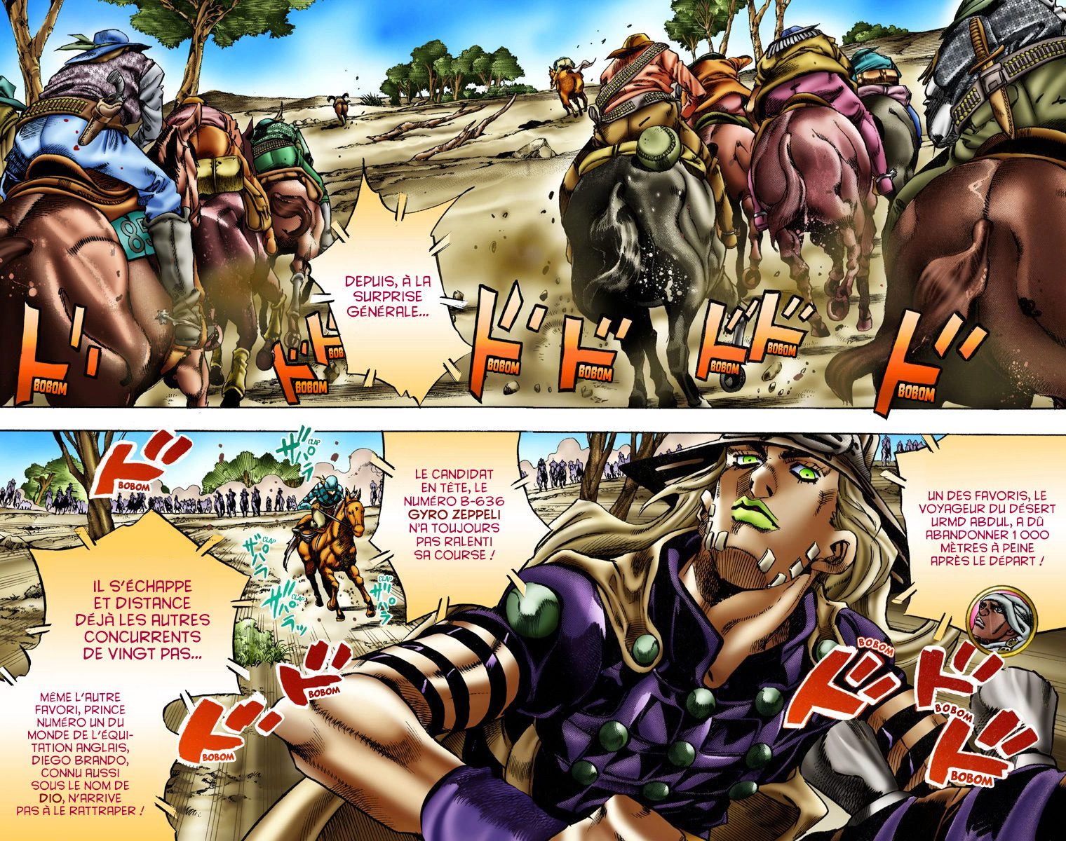 Read JoJo_s Bizarre Adventure Part 7 Steel Ball Run Official Colored FR Manga Online