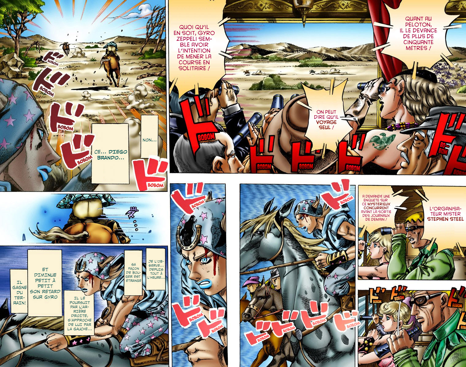 Read JoJo_s Bizarre Adventure Part 7 Steel Ball Run Official Colored FR Manga Online