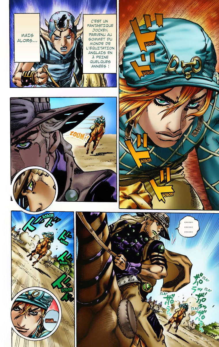 Read JoJo_s Bizarre Adventure Part 7 Steel Ball Run Official Colored FR Manga Online