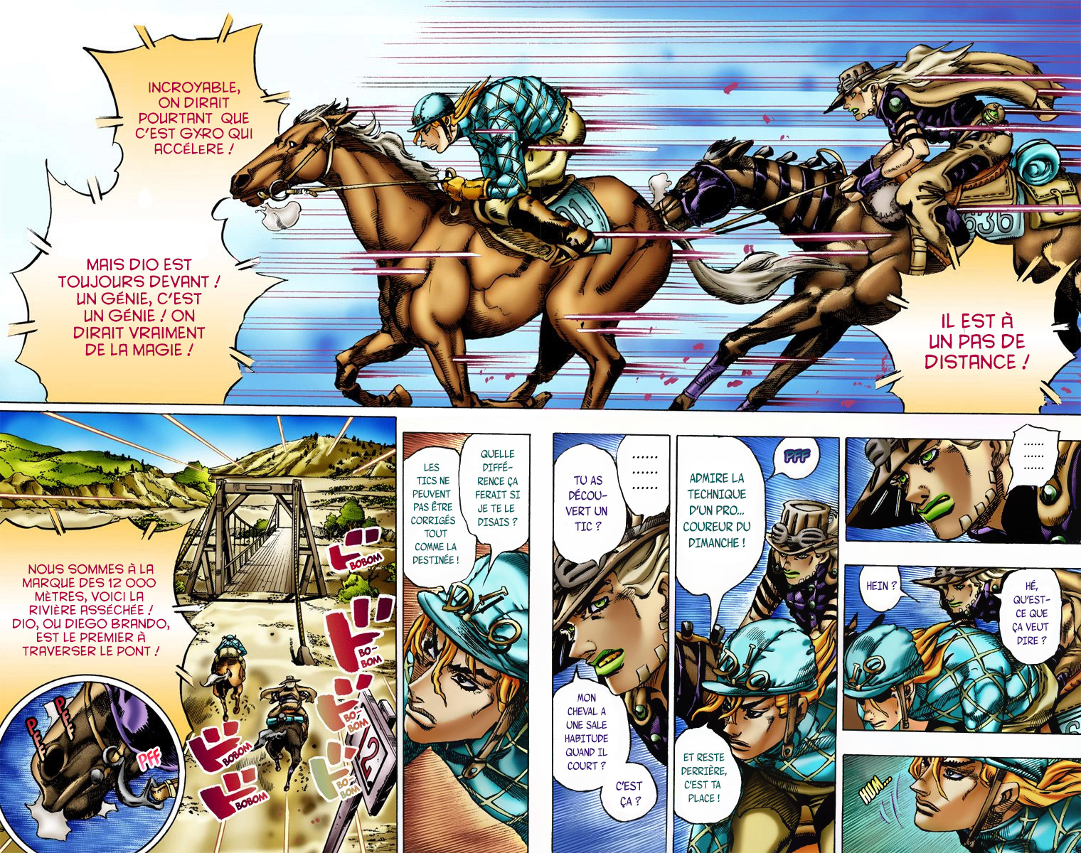Read JoJo_s Bizarre Adventure Part 7 Steel Ball Run Official Colored FR Manga Online