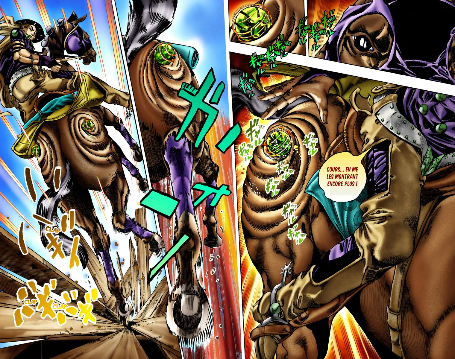 Read JoJo_s Bizarre Adventure Part 7 Steel Ball Run Official Colored FR Manga Online