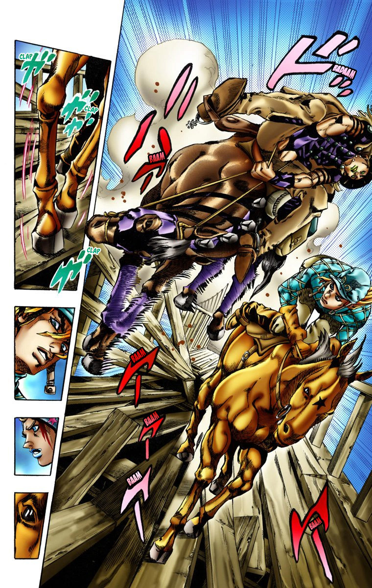 Read JoJo_s Bizarre Adventure Part 7 Steel Ball Run Official Colored FR Manga Online
