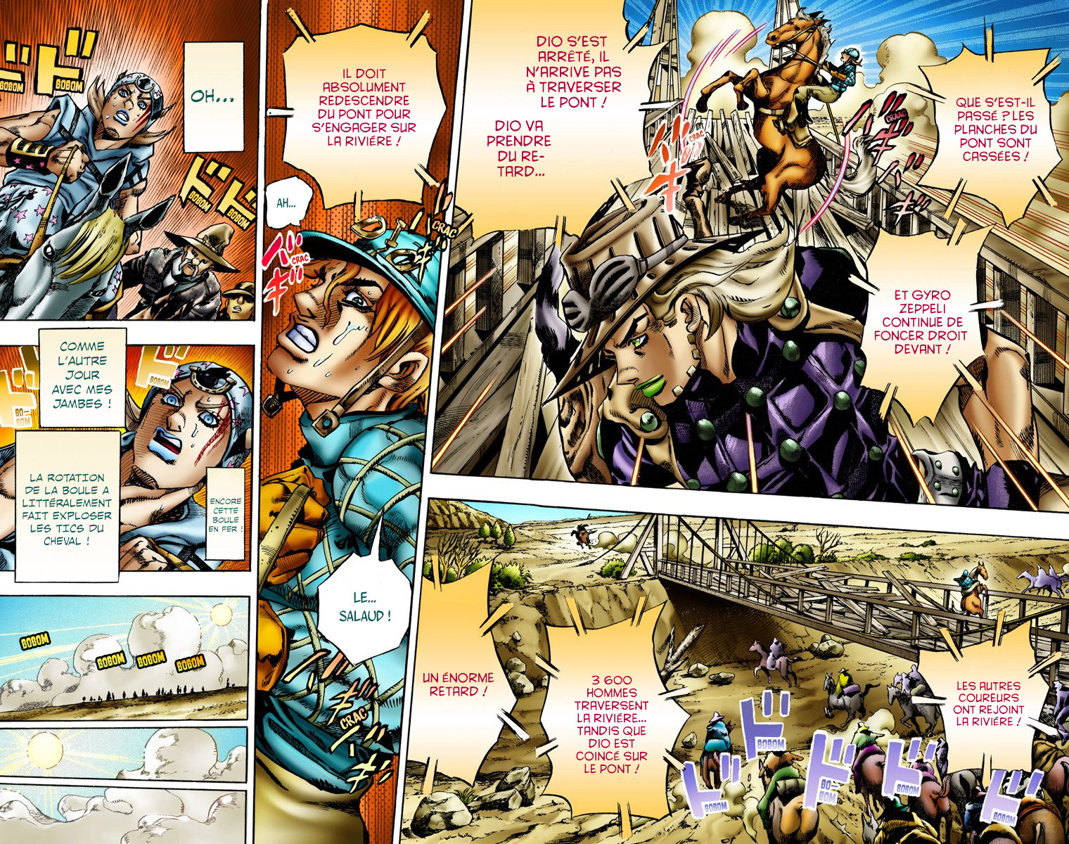 Read JoJo_s Bizarre Adventure Part 7 Steel Ball Run Official Colored FR Manga Online