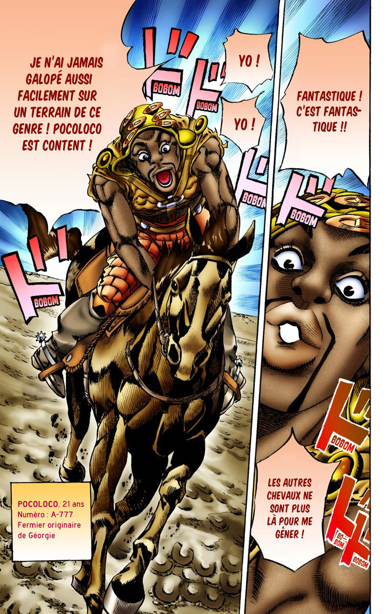 Read JoJo_s Bizarre Adventure Part 7 Steel Ball Run Official Colored FR Manga Online