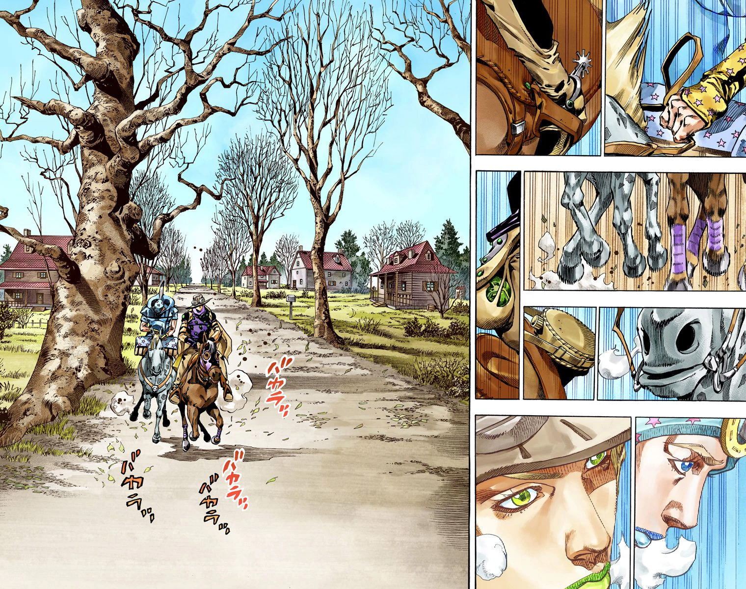 Read JoJo_s Bizarre Adventure Part 7 Steel Ball Run Official Colored FR Manga Online