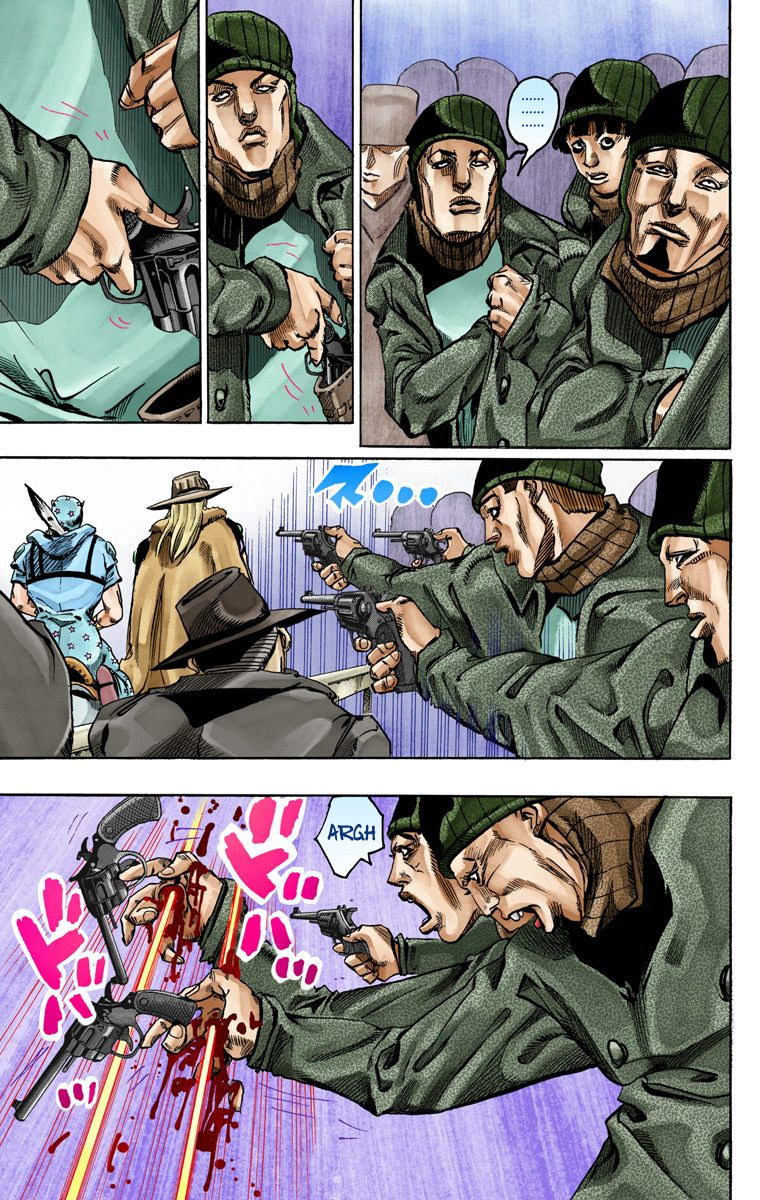 Read JoJo_s Bizarre Adventure Part 7 Steel Ball Run Official Colored FR Manga Online