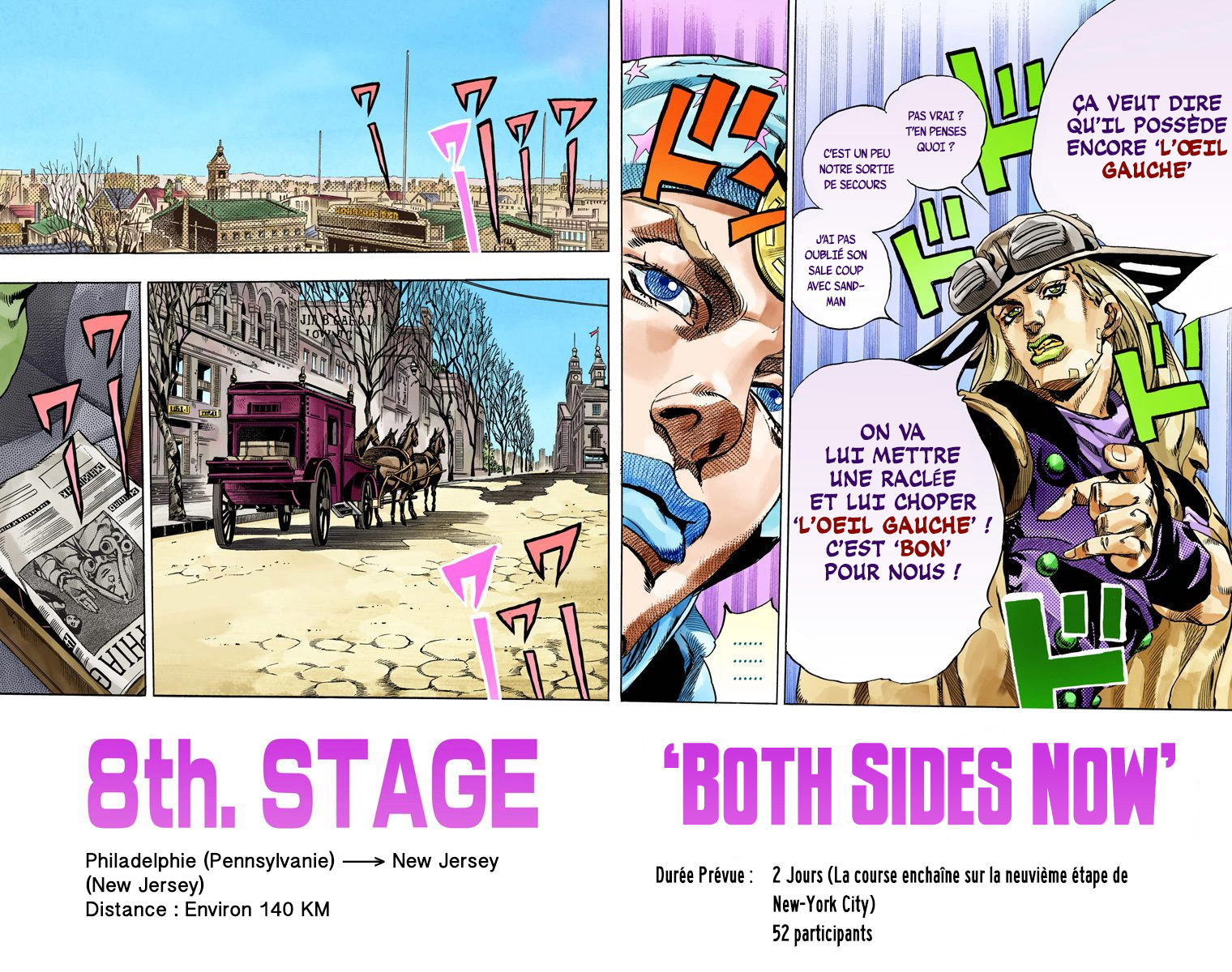 Read JoJo_s Bizarre Adventure Part 7 Steel Ball Run Official Colored FR Manga Online