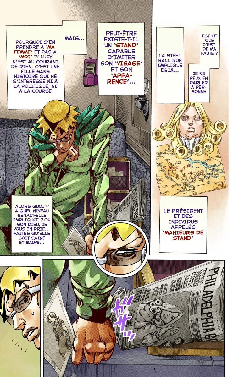 Read JoJo_s Bizarre Adventure Part 7 Steel Ball Run Official Colored FR Manga Online