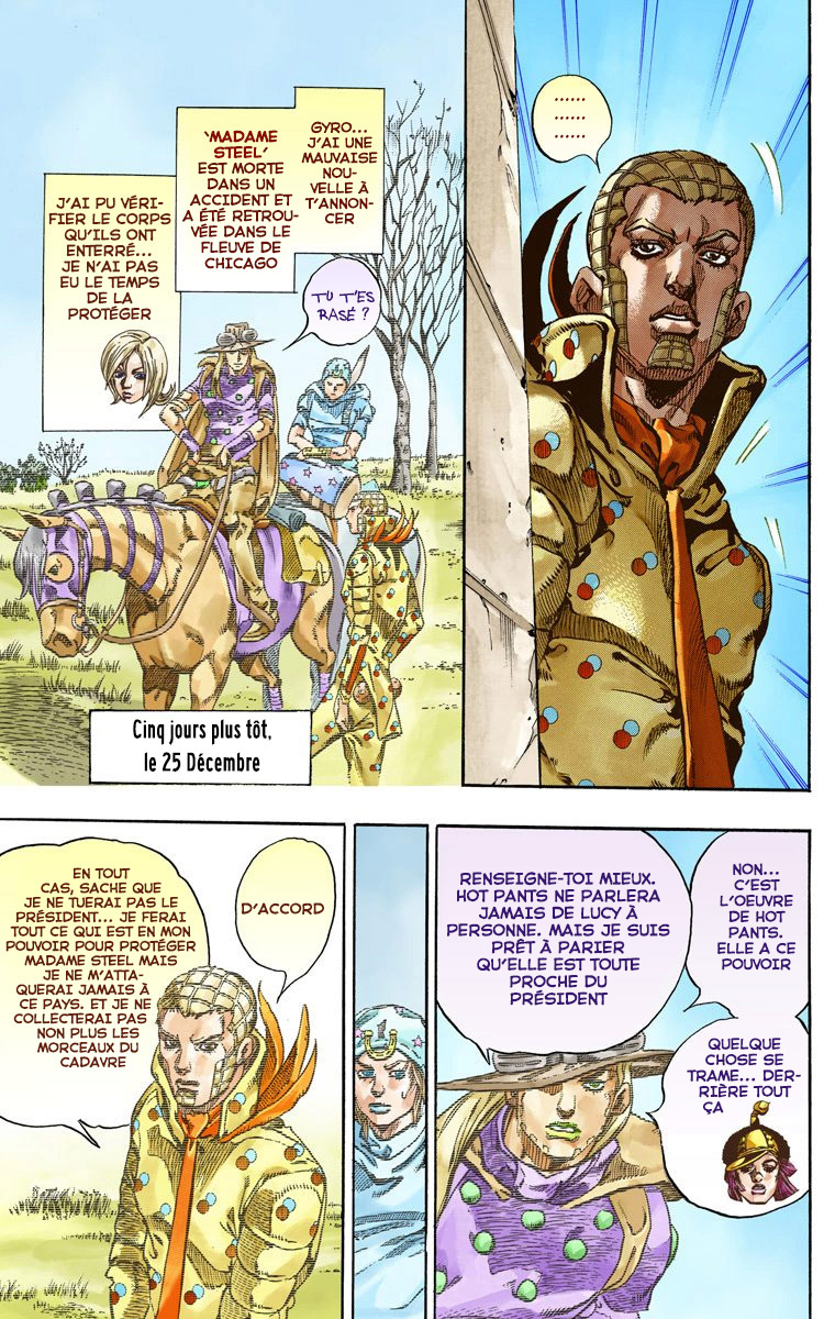 Read JoJo_s Bizarre Adventure Part 7 Steel Ball Run Official Colored FR Manga Online