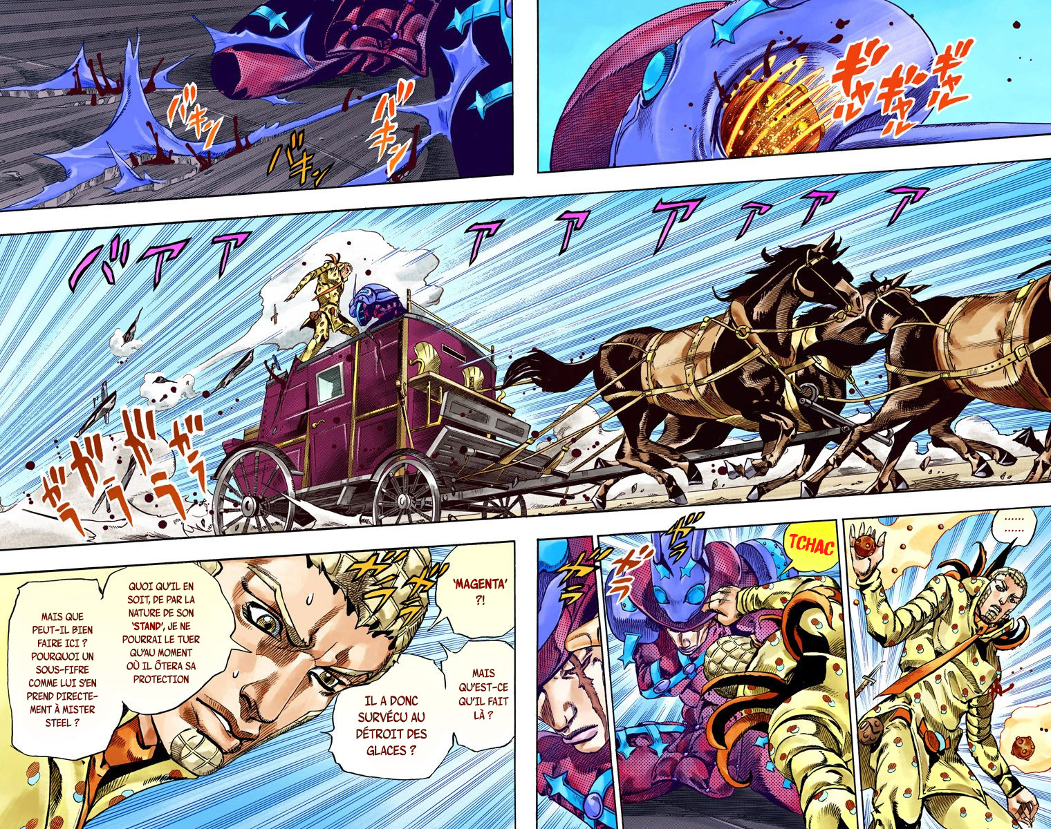 Read JoJo_s Bizarre Adventure Part 7 Steel Ball Run Official Colored FR Manga Online