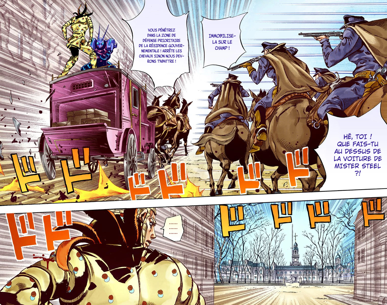 Read JoJo_s Bizarre Adventure Part 7 Steel Ball Run Official Colored FR Manga Online