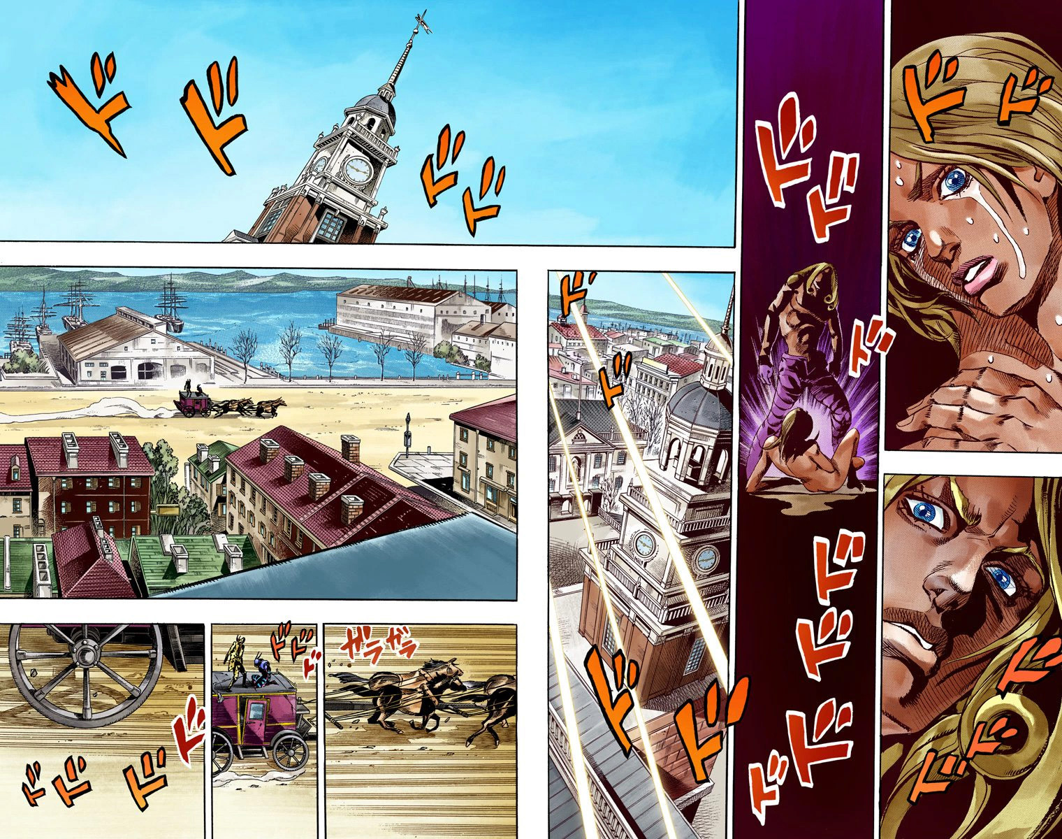 Read JoJo_s Bizarre Adventure Part 7 Steel Ball Run Official Colored FR Manga Online