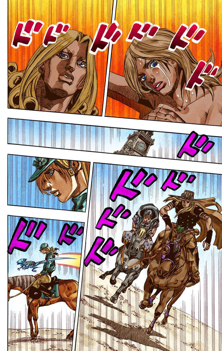 Read JoJo_s Bizarre Adventure Part 7 Steel Ball Run Official Colored FR Manga Online