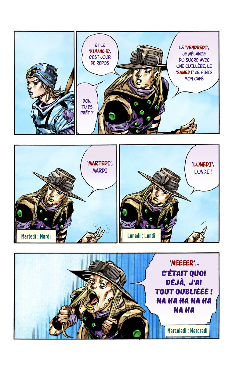 Read JoJo_s Bizarre Adventure Part 7 Steel Ball Run Official Colored FR Manga Online
