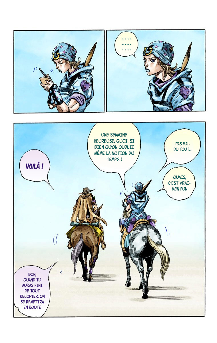 Read JoJo_s Bizarre Adventure Part 7 Steel Ball Run Official Colored FR Manga Online