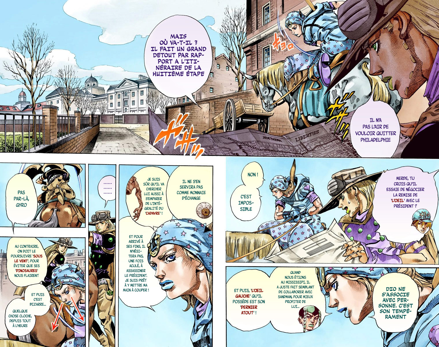 Read JoJo_s Bizarre Adventure Part 7 Steel Ball Run Official Colored FR Manga Online