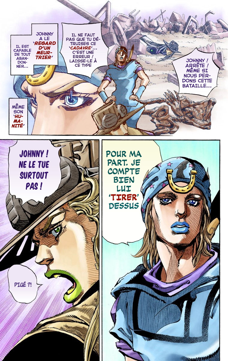 Read JoJo_s Bizarre Adventure Part 7 Steel Ball Run Official Colored FR Manga Online