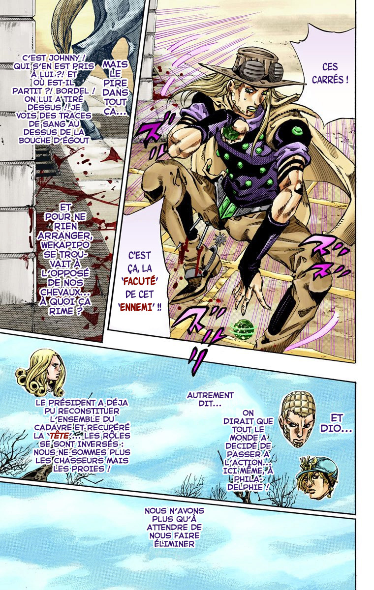 Read JoJo_s Bizarre Adventure Part 7 Steel Ball Run Official Colored FR Manga Online