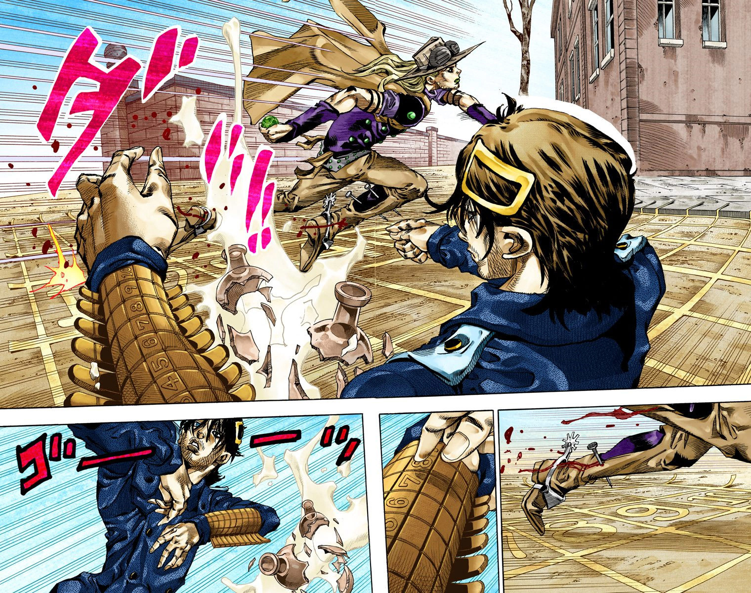 Read JoJo_s Bizarre Adventure Part 7 Steel Ball Run Official Colored FR Manga Online