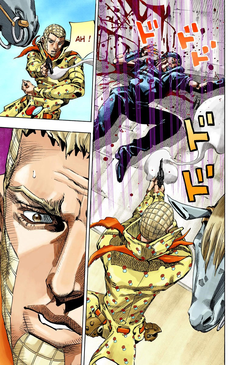 Read JoJo_s Bizarre Adventure Part 7 Steel Ball Run Official Colored FR Manga Online