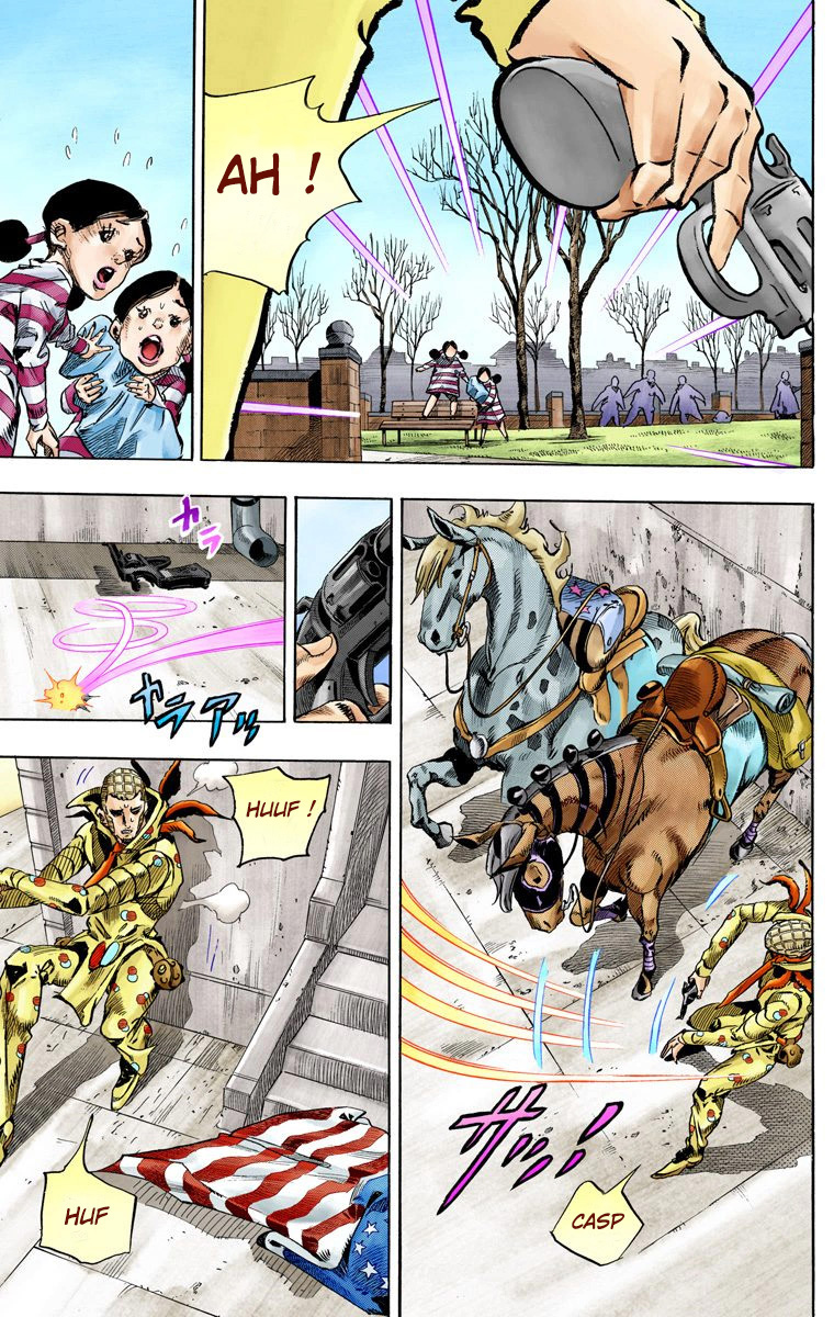 Read JoJo_s Bizarre Adventure Part 7 Steel Ball Run Official Colored FR Manga Online
