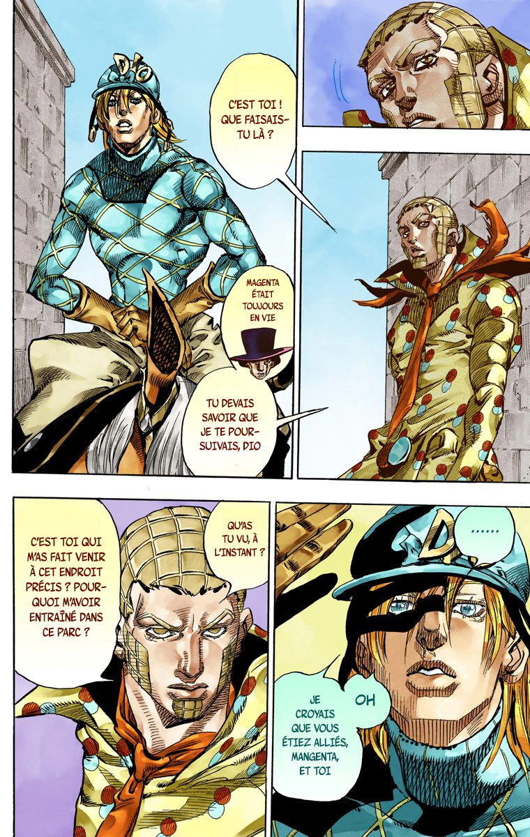 Read JoJo_s Bizarre Adventure Part 7 Steel Ball Run Official Colored FR Manga Online