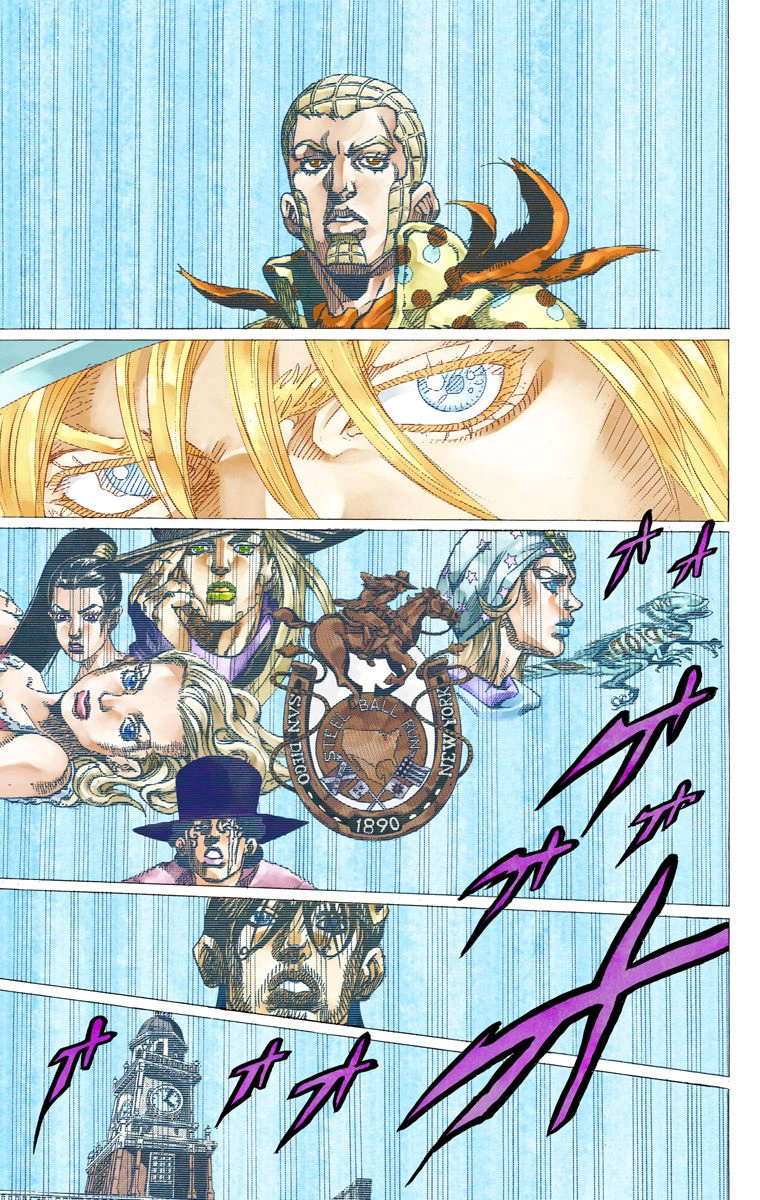 Read JoJo_s Bizarre Adventure Part 7 Steel Ball Run Official Colored FR Manga Online