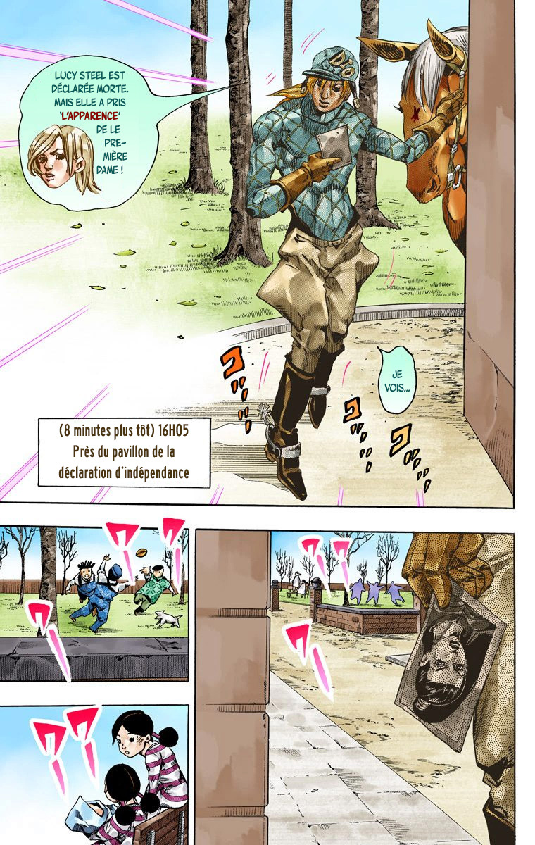 Read JoJo_s Bizarre Adventure Part 7 Steel Ball Run Official Colored FR Manga Online