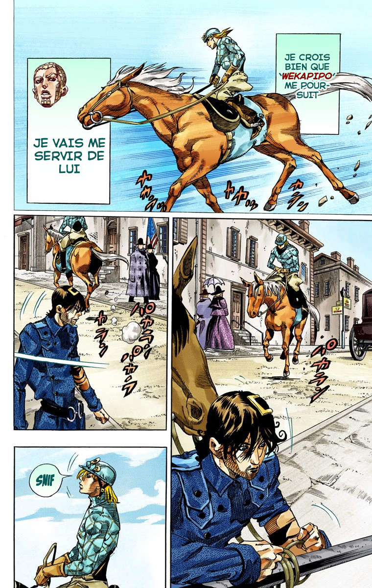 Read JoJo_s Bizarre Adventure Part 7 Steel Ball Run Official Colored FR Manga Online