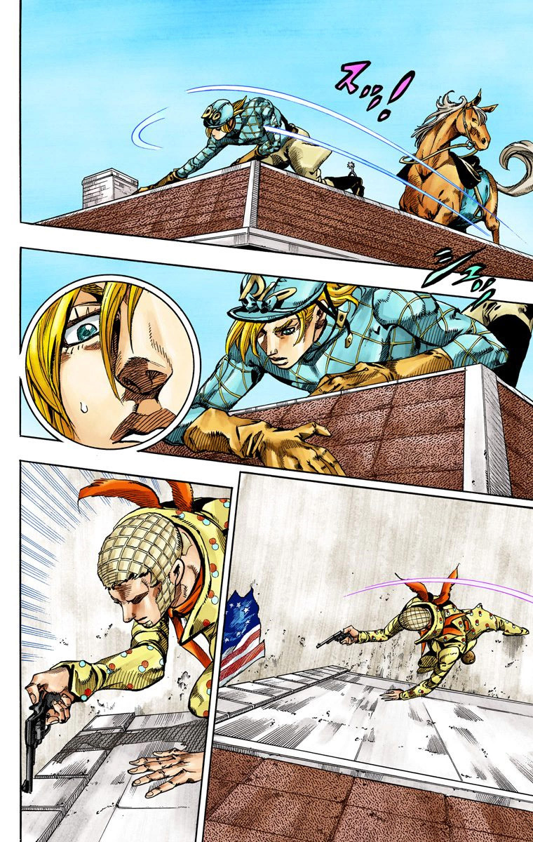 Read JoJo_s Bizarre Adventure Part 7 Steel Ball Run Official Colored FR Manga Online