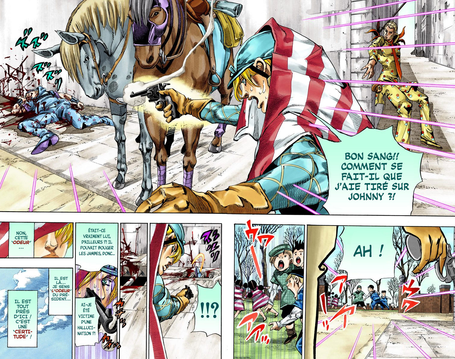 Read JoJo_s Bizarre Adventure Part 7 Steel Ball Run Official Colored FR Manga Online