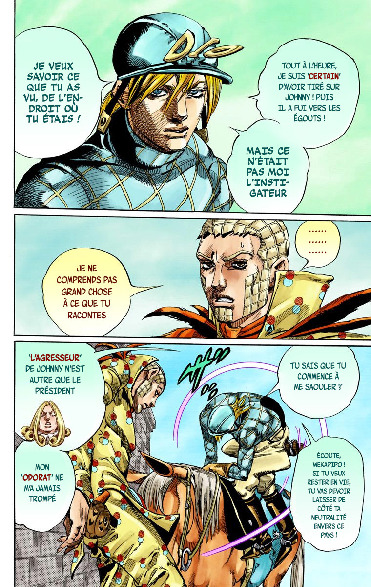Read JoJo_s Bizarre Adventure Part 7 Steel Ball Run Official Colored FR Manga Online