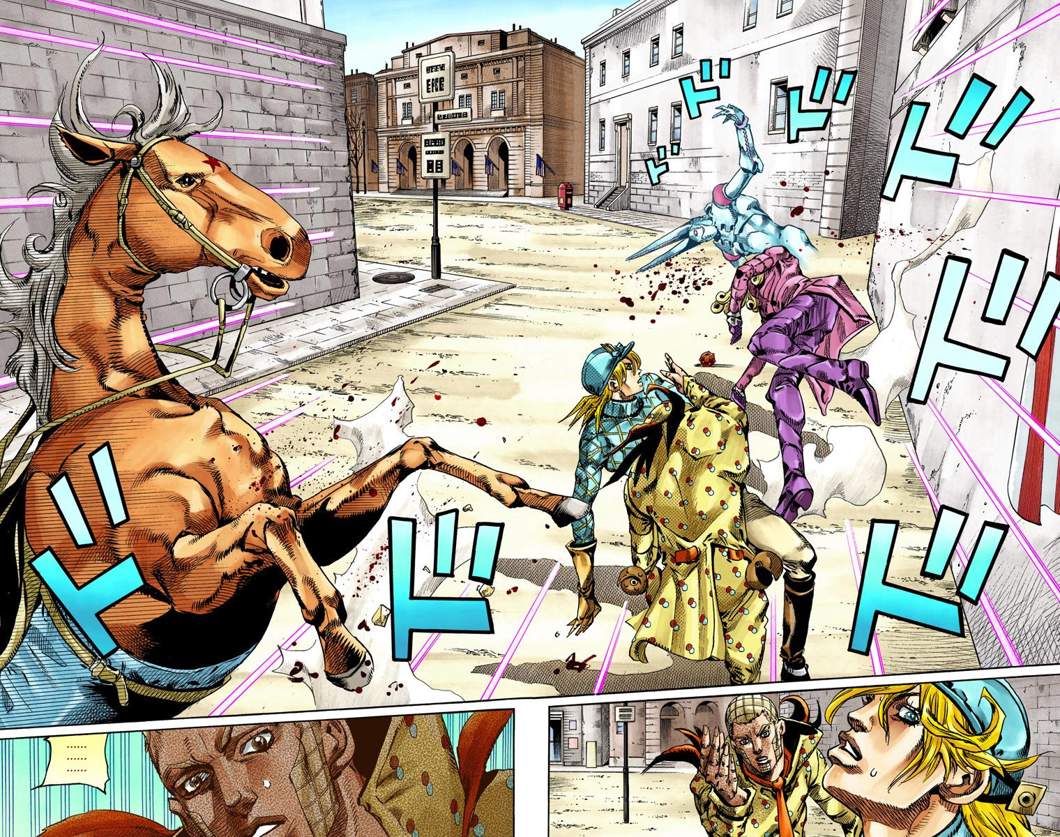 Read JoJo_s Bizarre Adventure Part 7 Steel Ball Run Official Colored FR Manga Online